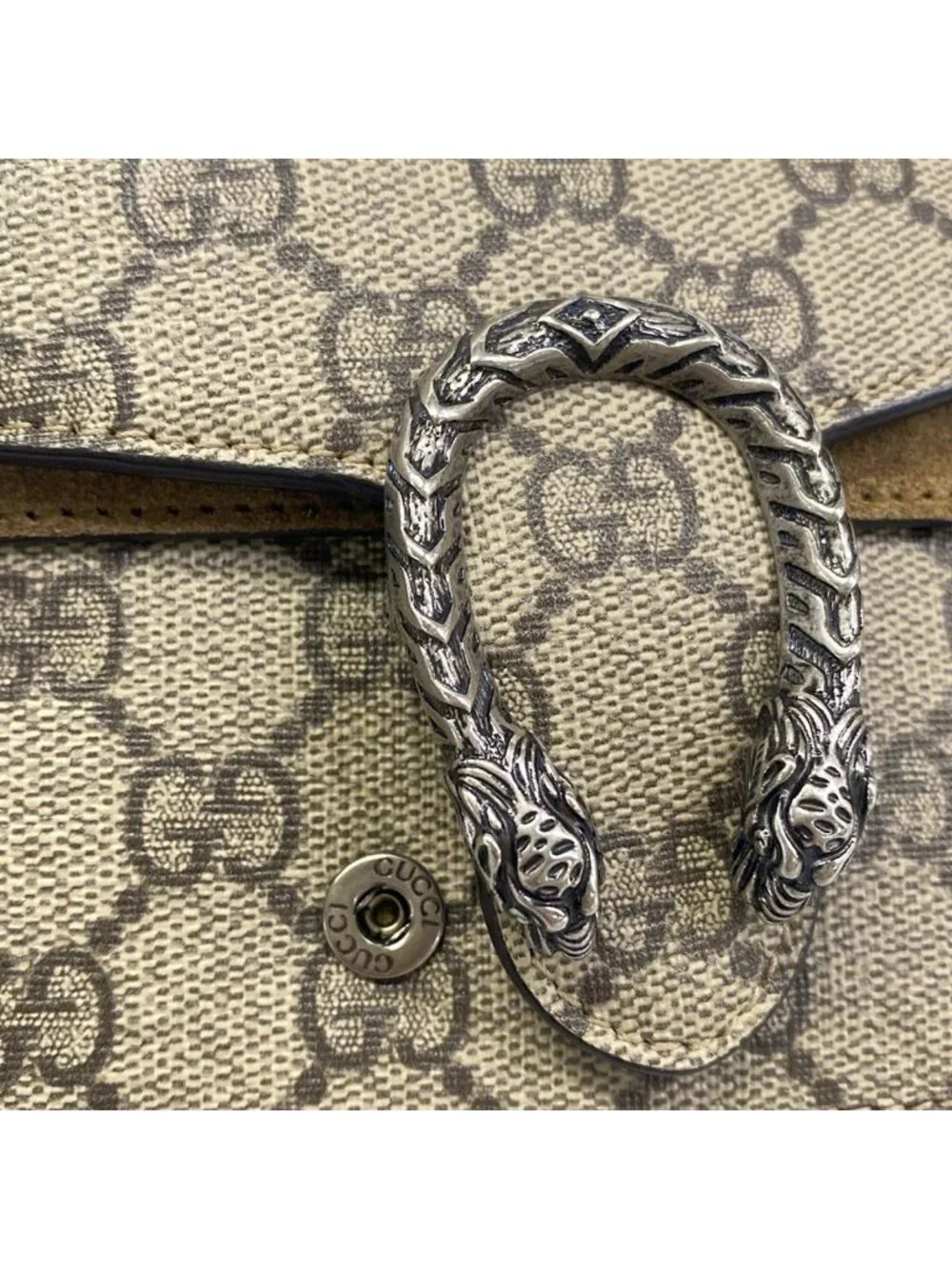 Gucci Shoulder Bag GG Supreme Dionysus Mini Beige Brown
